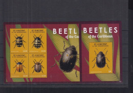 St Vincent - 2012 - Beetles - Yv 5692B/E + Bf 676 - Autres & Non Classés