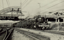 Reproduction - Luxembourg - Locomotive 10018 - Août 1956 - Treinen