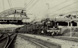 Reproduction - Luxembourg - Locomotive 10018 - Août 1956 - Trains