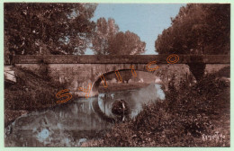 LE PONT DU MIGNON ENTRE LA GRÈVE-SUR-MIGNON ET LA NÉVOIRE DE SAINT-HILAIRE-LA- PALUD (79) (COLORISÉE) - Autres & Non Classés