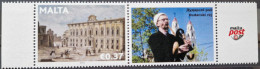 A Personalized Stamp With Belarusian Bagpipers. Cornemuse, Biniou, Dudelsack, Gaita, Duda, Dudy, Bagpipe. Belarus/Malta. - Andere-Europa