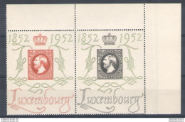 1952 LUSSEMBURGO  - N° 453/54 , "Centilux" In Coppia  MNH** - Autres & Non Classés