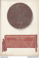 An446 Cartolina Militare 8 Reggimento Fanteria Cuneo 1938 - Regiments