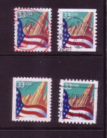 Flag And Skyscraper - Used Stamps
