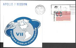 US Space Cover 1968. "Apollo 7" Launch KSC ##03 - Stati Uniti