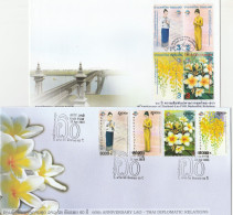 Laos Thailande 2011 FDC's Emission Commune Lao Thailand Joint Issue FDC's - Emissioni Congiunte