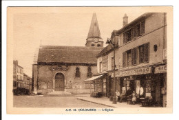 92 - COLOMBES - Eglise - Café - Tabac - ( Animations ) - Colombes