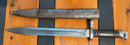 Baïonnette M-1895 De Fabrication Autrichienne (WW1) - Knives/Swords