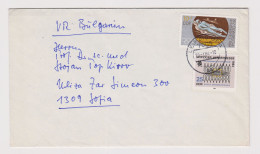 East Germany Democratic Republic GDR DDR 1980s Cover W/Topic Stamps Bobsleigh- Winter Olympic Sent To Bulgaria (L66991) - Covers & Documents