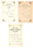 KB1595 -  BULLETIN DE PRIX DE GEOGRAPHIE- MAISON DES DAMES DU CALVAIRE ANGERS - MARIE SAULAIS  1899 - MARIE DOREAU 1878 - Diploma's En Schoolrapporten