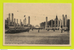 BRUXELLES Expo De 1935 Entrée Centenaire De INGANG VAN HET EEUWFEEST Carte Officielle De L'Exposition Autos Anciennes - Wereldtentoonstellingen