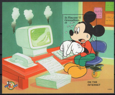 St Vincent - 1998 - Disney: Mickey, On The Internet - Yv Bf 404 - Disney