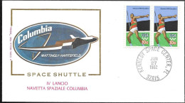 US Space Cover 1982. Columbia STS-4 Launch KSC. Mattingly Hartsfield - Etats-Unis