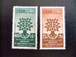 L 59 LIBANO - LIBAN 1960 / AÑO DEL REFUGIADO - WORLD REFUGEE YEAR / YVERT PA 191 -92 MNH - Flüchtlinge