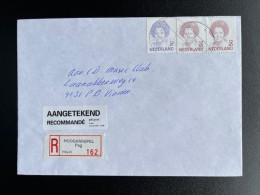 NETHERLANDS 1995 REGISTERED LETTER HOOGKARSPEL PAG TO VIANEN 28-08-1995 NEDERLAND AANGETEKEND - Lettres & Documents