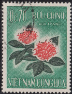 1965 Sud-Vietnam ⵙ Mi:VN-S 338, Sn:VN-S 261, Yt:VN-S 264, Sg:VN-S 241, Ixora, Blumen - Viêt-Nam