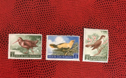 SAINT MARIN 1960 3v Neuf MNH ** MI 635 / 637 Pájaro Bird Pássaro Vogel Ucello Oiseau SAN MARINO - Other & Unclassified