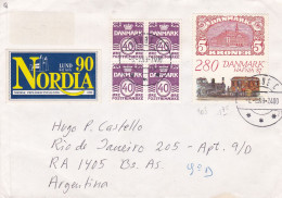 Danmark - 1990 - Letter - Sent From Arhus To Buenos Aires, Argentina - Caja 31 - Briefe U. Dokumente