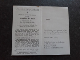 Mathilde T'Kindt ° Gent 1874 + Antwerpen 1965 X Leo Demeulemeester - Obituary Notices