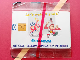 MALAYSIA Chip Phonecard RM10 Kadfon Kuala Lumpur '98 Games MINT NSB Folder (TM0320 - Malasia