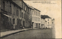 Postcard Saint Denis De Cabanne Loire, Librairie Lafay Besacier, Posted In 1921 - Roanne