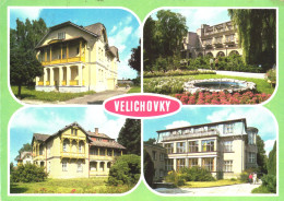 VELICHOVKY, MULTIPLE VIEWS, ARCHITECTURE, PARK, FOUNTAIN, CZECH REPUBLIC, POSTCARD - Tchéquie