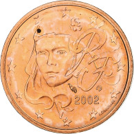France, 2 Euro Cent, BU, 2002, MDP, Cuivre Plaqué Acier, SUP, KM:1283 - France