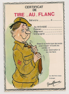 HUMOUR. Certificat De Tire-au-flanc. - Humour