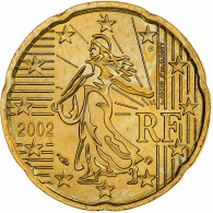 France, 20 Euro Cent, BU, 2002, MDP, Or Nordique, SUP, KM:1286 - Frankreich