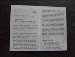 Elza De Maaijer ° Kieldrecht 1914 + 's-Gravenwezel 1997 - Begraf. Schoten - Obituary Notices