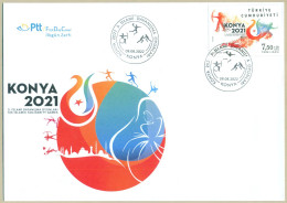 TURKEY 2022 MNH FDC 5th ISLAMIC SOLIDARITY GAMES  (KONYA) FIRST DAY COVER - Cartas & Documentos