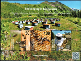 Kyrgyzstan 2019 (KEP) "Beekeeping In Kyrgyzstan." SS Quality:100% - Kirghizistan