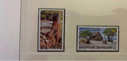 POLYNÉSIE FRANCAISE 1989 2v Neuf MNH ** YT 326 327 Mi 525 526 FRENCH POLYNESIA FRANZOSISCH POLYNESIEN - Unused Stamps