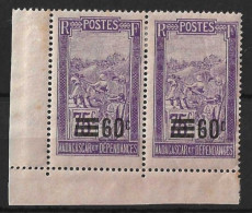 MADAGASCAR........" 1921..".....60C On 75c.......SG114.........MH.. - Ungebraucht