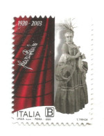 (REPUBBLICA ITALIANA) 2020, FEDORA BARBIERI - Serie Di 1 Francobollo Usato - 2011-20: Gebraucht