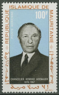 Mauretanien 1968 1. Todestag Von Konrad Adenauer Bundeskanzler 333 Postfrisch - Mauretanien (1960-...)