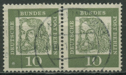 Berlin 1961 Bedeutende Deutsche Waagerechtes Paar 202 Gestempelt - Used Stamps