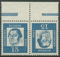 Bund 1963 Luther Zusammendruck Mit Oberrand K 3 OR Postfrisch - Zusammendrucke