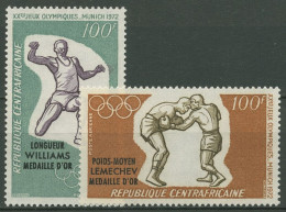 Zentralafrikanische Republik 1972 Gold Olymp. Spiele München 289/90 Postfrisch - Centrafricaine (République)