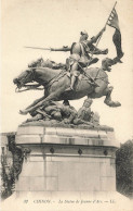 P 6-37-CHINON-LA STATUE DE JEANNE D ARC - Chinon