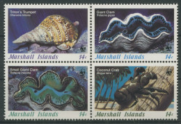 Marshall-Inseln 1986 WWF Meerestiere 73/76 ZD Postfrisch - Marshall Islands