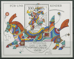 Bund 1996 Für Uns Kinder Postreiter Block 35 ESST Berlin Gestempelt (C98726) - Other & Unclassified