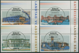 Bund 1998 Landesparlamente 1974/77 Ecke 2 Mit TOP-ESST Berlin (E2870) - Used Stamps