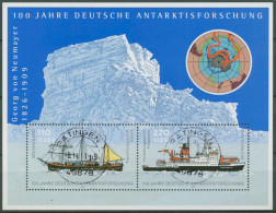 Bund 2001 Antarktisforschung Schiffe Block 57 Mit TOP-Stempel (C98834) - Autres & Non Classés