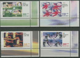 Bund 1998 Sporthilfe Fußball Olympia Rudern 1968/71 Ecke 4 Postfrisch (E2848) - Unused Stamps