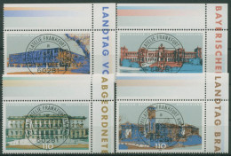 Bund 1998 Landesparlamente 1974/77 Ecke 2 Mit TOP-Stempel (E2869) - Oblitérés