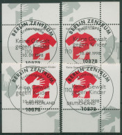 Bund 1998 Keine Gewalt Gegen Kinder 2013 Alle 4 Ecken Mit TOP-ESST Berlin(E2941) - Used Stamps