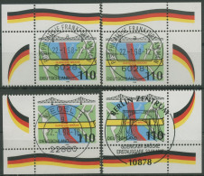 Bund 1998 Brücken Glienicker Brücke Berlin 1967 Alle 4 Ecken Gestempelt (E2844) - Used Stamps