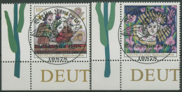 Bund 1998 Weihnachten Zeichnungen 2023/24 Ecke 3 Mit TOP-ESST Berlin (E2973) - Used Stamps