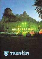 TRENCIN, ARCHITECTURE, FORT, CARS, TRAM, EMBLEM, SLOVAKIA, POSTCARD - Slowakei